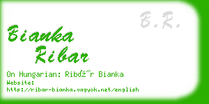 bianka ribar business card